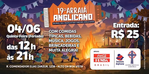 19\u00ba Arrai\u00e1 Anglicano - 04 de Junho de 2026
