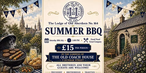 Save The Date - Auld Toon Summer BBQ