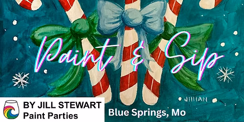 Candy Cane Paint Party