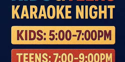 Kids & Teens Karaoke Night