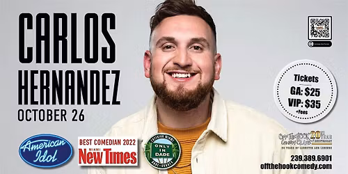 Comedian Carlos Hernandez Live In Naples, Florida!