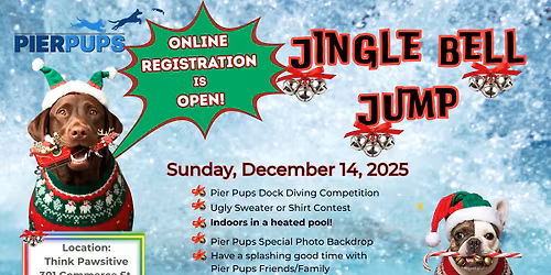 Pier Pups Dock Jumping Competition - Indoors!  Heated Pool!