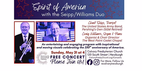 FREE CONCERT: Spirit of America with the Siepp\/Williams Duo