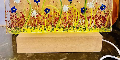 Fused Glass Floral Light