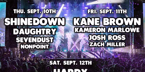 McHenry Music Festival: Kane Brown Kameron Marlowe & Josh Ross - Friday