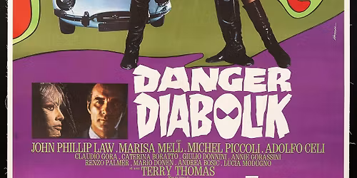 35mm 60's classic DANGER: DIABOLIK Holiday Party @  Million Dollar Theater