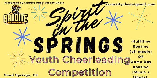 SPIRIT in the Springs Youth Cheer Competition