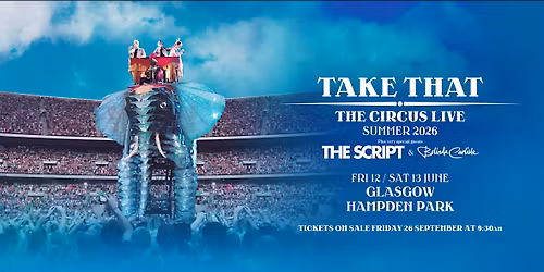 Take That Concert Trip - Aberdeen To Hampden Park Stadium( Return Travel)