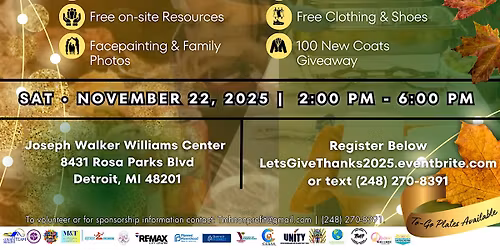 Let\u2019s Give Thanks: Community Dinner Resource Party