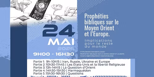 Proph\u00e9ties bibliques sur le Moyen Orient et l'Europe.