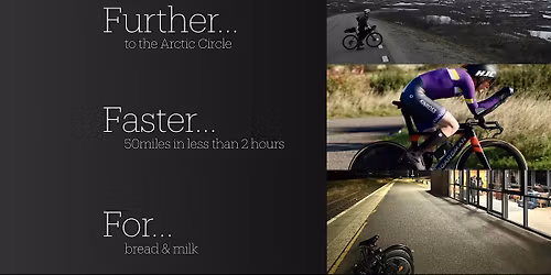 Talk: Further, Faster, For bread & milk - breaking boundaries by bike