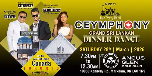 Ceymphony Grand Sri Lankan Dinner Dance (feat. Piyal, Shenal and Nushika)