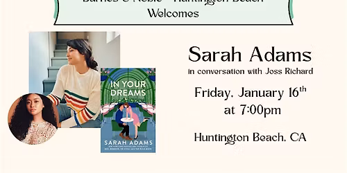 Sarah Adams celebrates IN YOUR DREAMS at Barnes & Noble - HB
