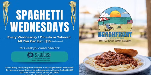 Spaghetti Wednesday ft SCCADVASA