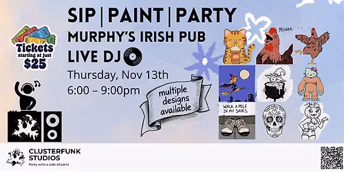 Sip | Paint | Party -- DJ Paint Party