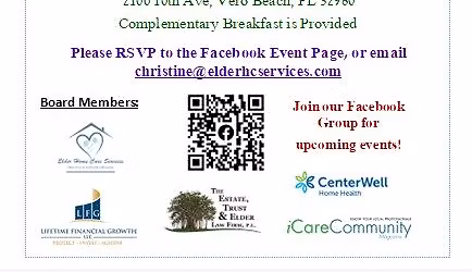 Treasure Coast North Sacco Senior Networking Event hosted by Renaissance Senior Living Vero Beach 