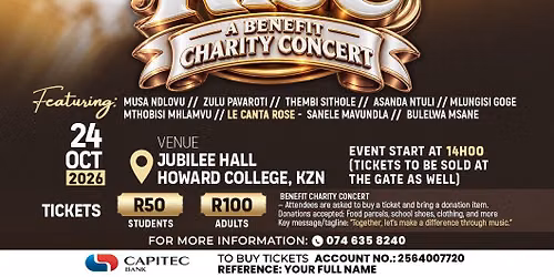We Rise benefit charity concert