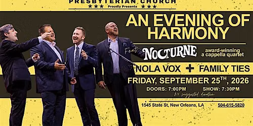 An Evening of Harmony: A Cappella Benefit Concert