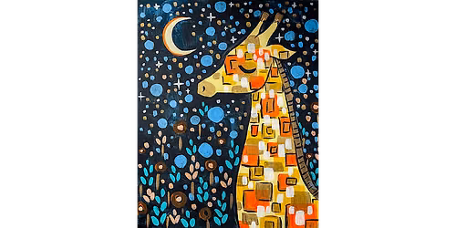 Klimt Style Giraffe - Paint and Sip in Tyler | Classpop!\u2122