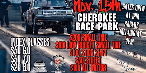 No Joke No Prep 11\/15\/25: Cherokee Race Park