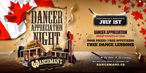 DANCER APPRECIATION NIGHT AT RANCHMANS CALGARY