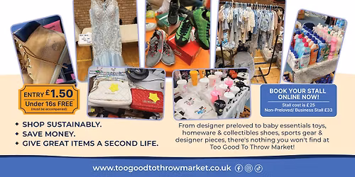 HUGE Preloved Indoor Market - Bellahouston - Sat 23rd May