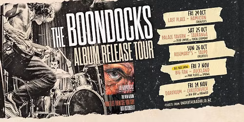 The Boondocks \u2018Don\u2019t Let Them See You Cry\u2019 Album Release Tour (Christchurch)