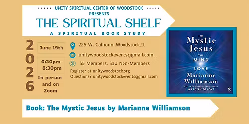 The Spiritual Book Club: The Mystic Jesus by Marianne Williamson