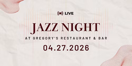 Jazz Night at Gregory's
