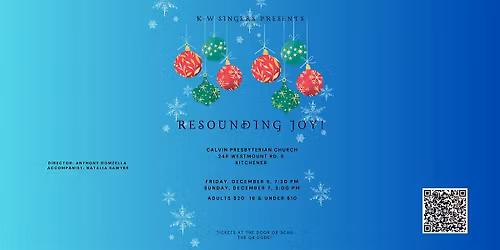 Resounding Joy! Christmas Concert presented by K-W Singers