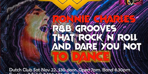 Ronnie Charles \u201cROCKS\u201d Dutch Club Carnegie