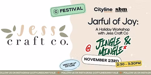 Jarful of Joy: A Holiday Workshop with Jess Craft Co