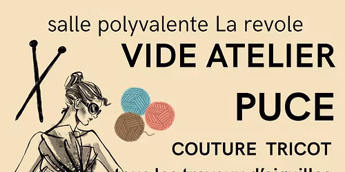 Vide atelier puce couture tricot 