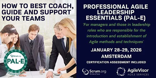 Certified Training | Professional Agile Leadership (PAL-E)