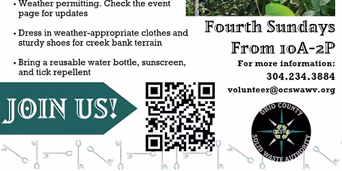 Fourth Sunday Watershed Flood Debris & Litter Cleanup: Triadelphia Link Ave and Midway St Area