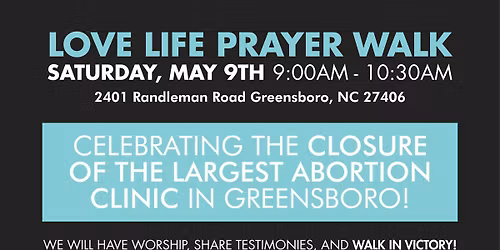 CLOSING CELEBRATION - LOVE LIFE PRAYER WALK