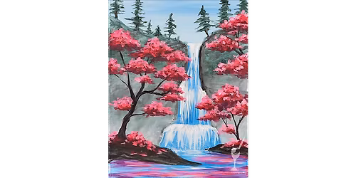 Bright Waterfall - Paint and Sip in Denver | Classpop!\u2122
