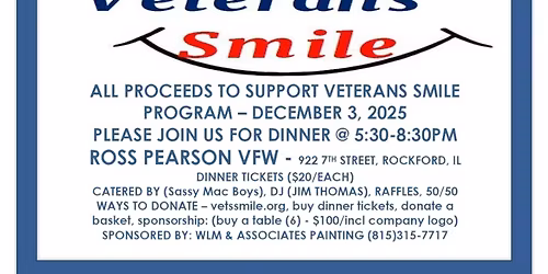 INCROWD815 Christmas Party & Fundraiser for Veterans Smile