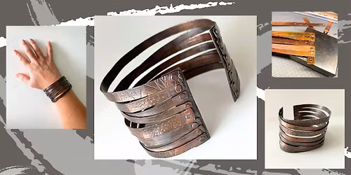 TRESOR make your own workshop: Copper riveted strips cuff