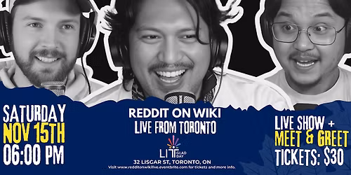 Reddit On Wiki - LIVE From TORONTO!