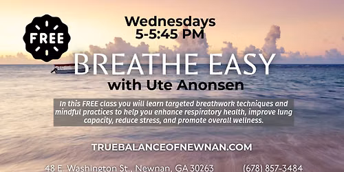Breathe Easy: FREE Weekly Breathwork Class