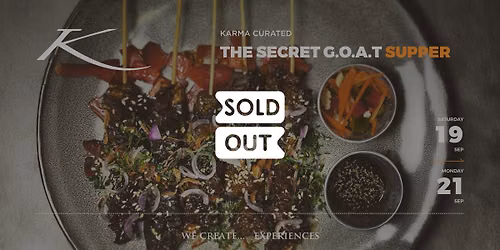 THE SECRET G.O.A.T SUPPER