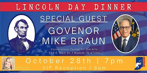 Lincoln Day Dinner 2025 Delaware County Indiana Republican GOP!