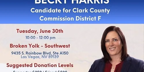 Fundraiser for Becky Harris - County Commission, District F