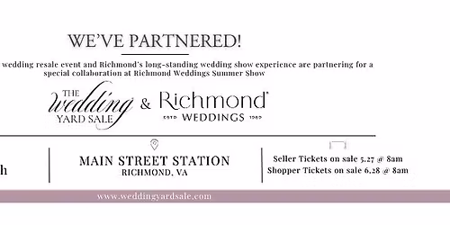 The Wedding Yard Sale @ Richmond Weddings