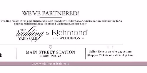 The Wedding Yard Sale @ Richmond Weddings