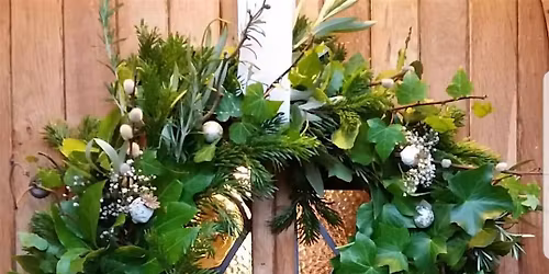 Gardening Lady Christmas Wreath Making Workshop 15