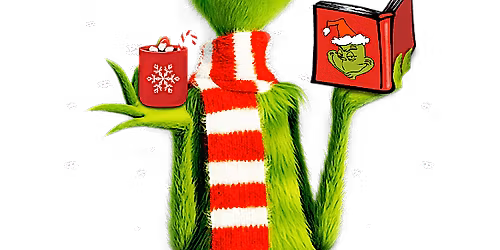 Story time with the Grinch while sipping hot chocolate