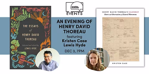 An Evening of Henry David Thoreau: Kristen Case and Lewis Hyde