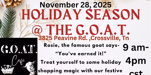 Holiday Season at The G.O.A.T
